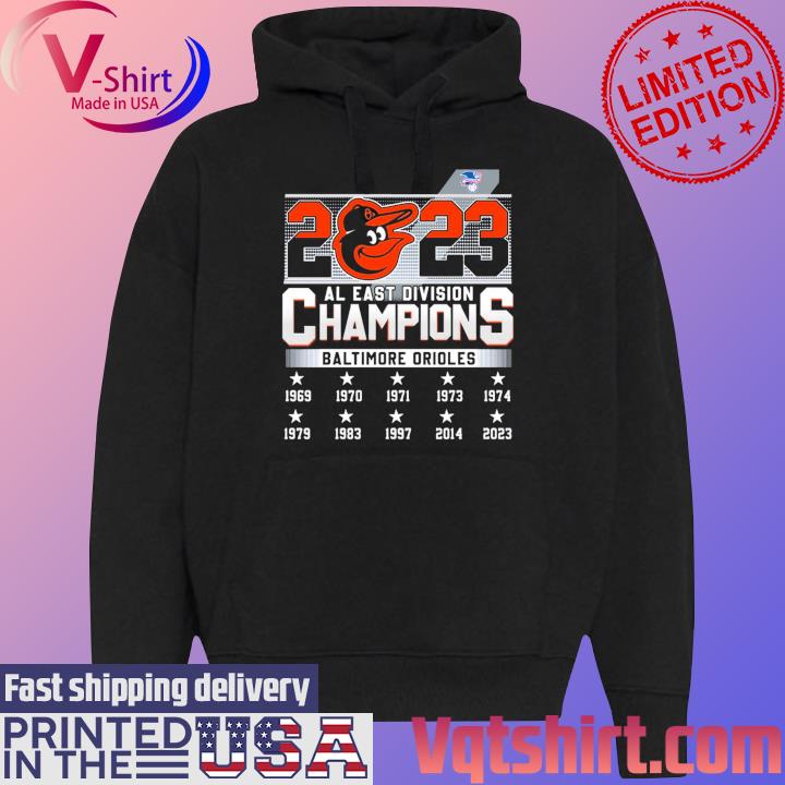 Congrats Baltimore Orioles AL East Champions 2023 T-Shirt - Roostershirt