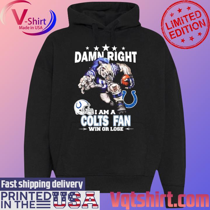 Damn Right I Am A Indianapolis Colts Fan Win Or Lose Ornament - Teespix -  Store Fashion LLC