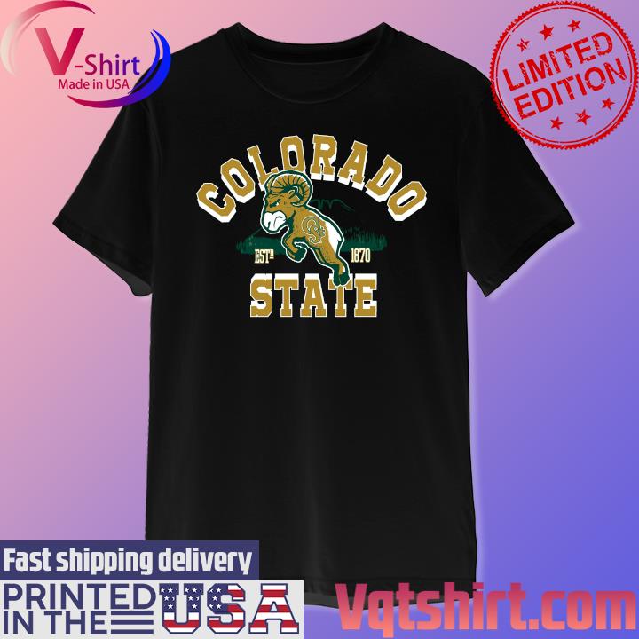 Colorado State Rams Youth Logo Comfort Colors T-Shirt - Green