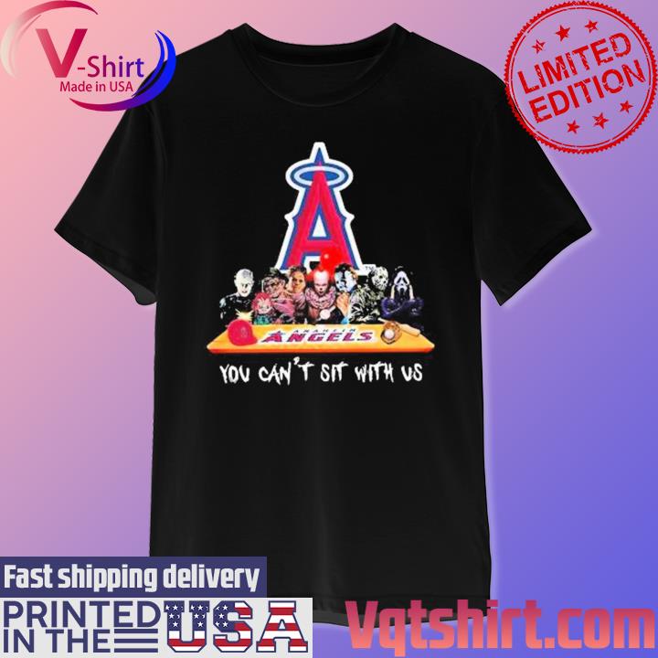 Los Angeles Angels horror movie characters you can't sit with us shirt