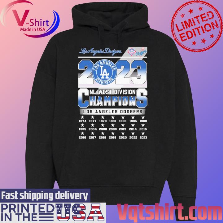 The Los Angeles Dodgers 1974-2023 NL West Division Champions shirt, hoodie,  sweater, long sleeve and tank top