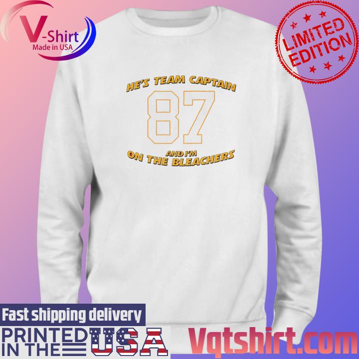 Official he's Team Captain And I'm On The Bleachers Shirt, hoodie, sweater,  long sleeve and tank top