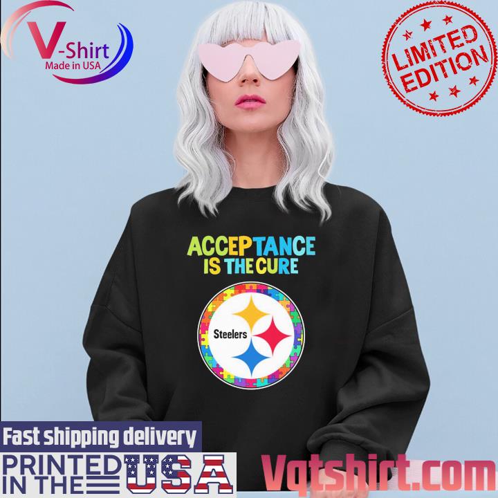 Pittsburgh Steelers Acceptance Is The Cure Autism T Shirt - Limotees