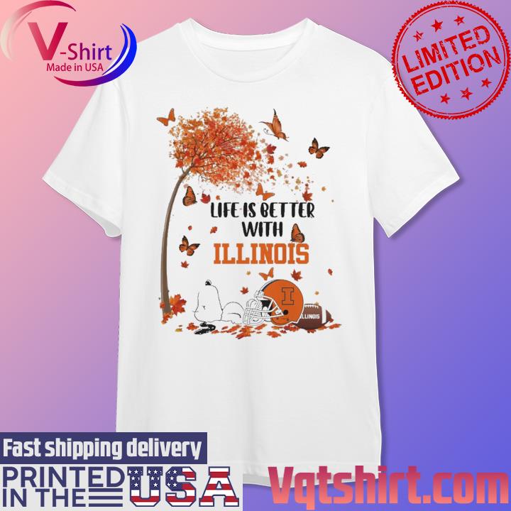 Snoopy Life Is Better With Illinois Fighting Illini shirt