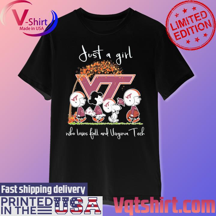 Virginia Cavaliers Peanuts Cartoon Just A Girl Who Loves Fall And