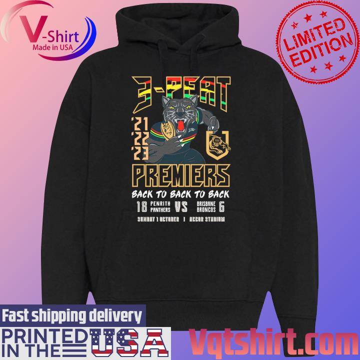 Penrith Panthers 3-Peat Premiers Back To Back To Back Shirt