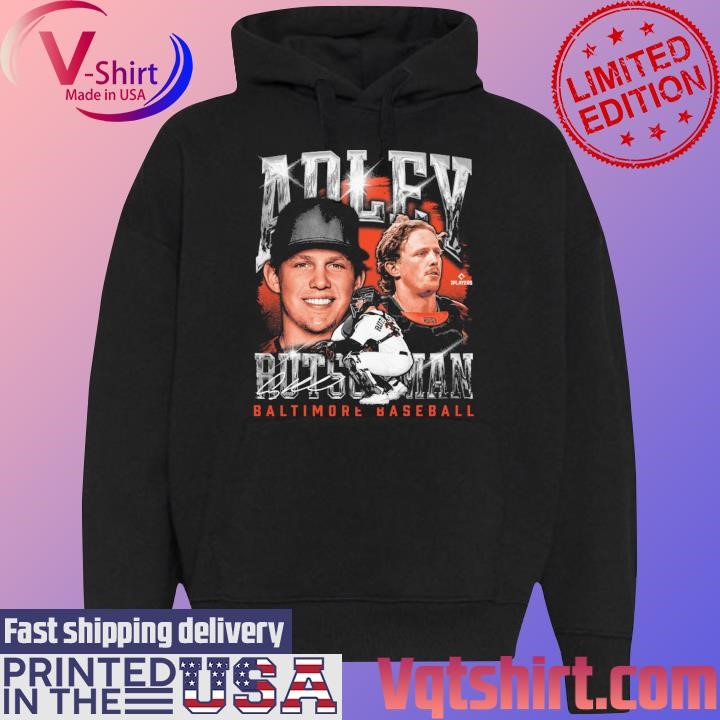 Adley Rutschman Baltimore Orioles Baseball signature shirt Black Hoodie