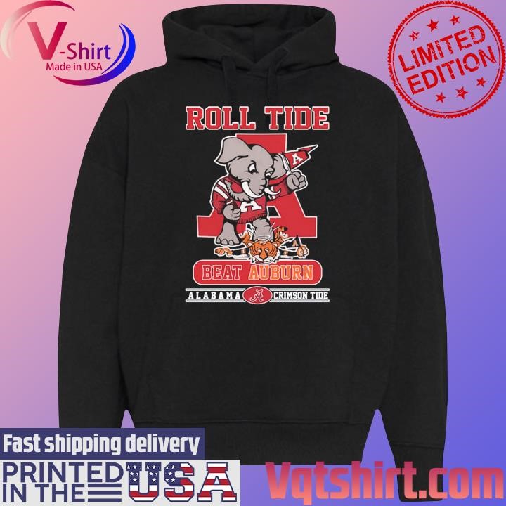 Alabama Crimson Tide Roll Tide Beat Auburn shirt Black Hoodie