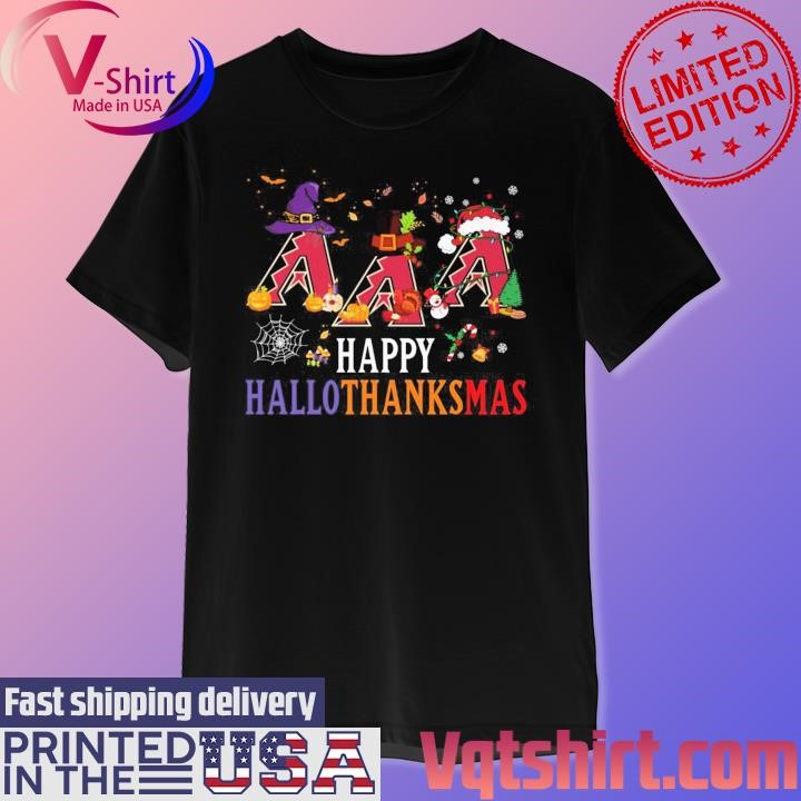 Arizona Diamondbacks Happy Hallothanksmas shirt - Ndtprint