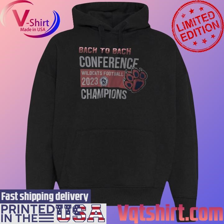 Back to Back Conference Wildcats football 2023 Champions shirt Black Hoodie