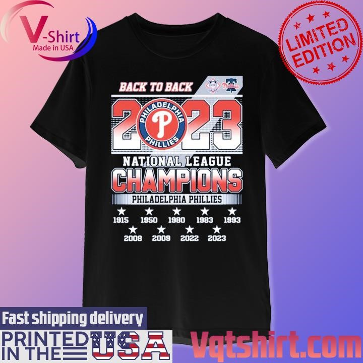 Philadelphia Phillies 2022 national League Champions 1915 1950 2022 shirt -  Vegatee