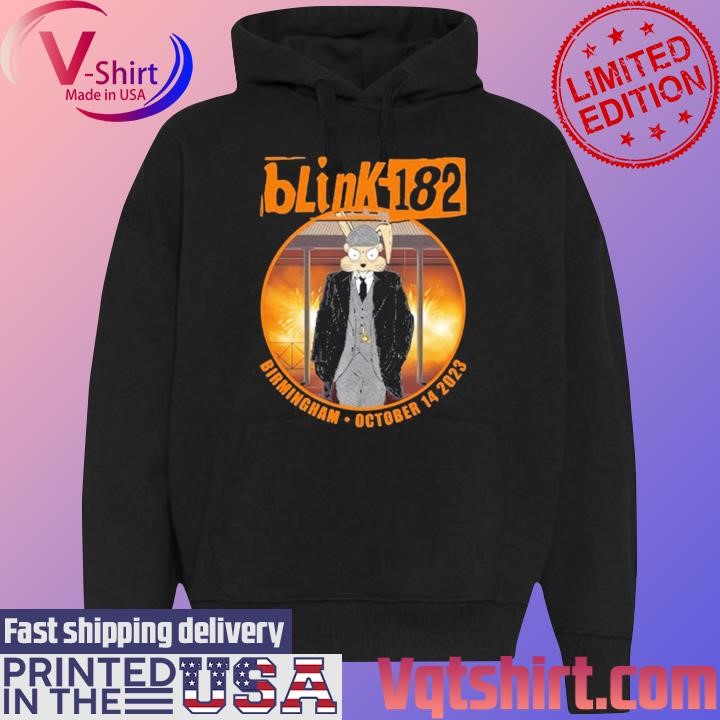 Blink-182 Birmingham Oct 14Th 2023 Event Shirt Black Hoodie