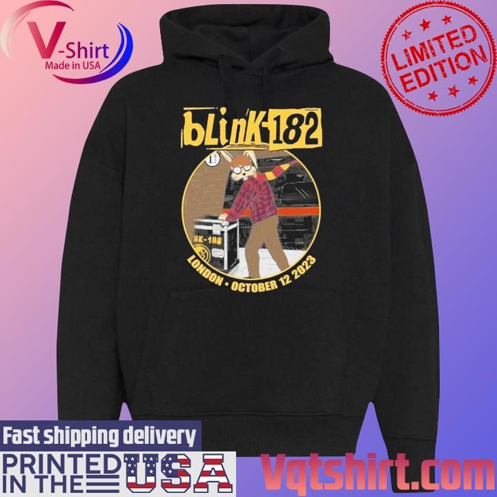 Blink-182 October 12th, 2023 The O2 Arena, London, England Shirt Black Hoodie