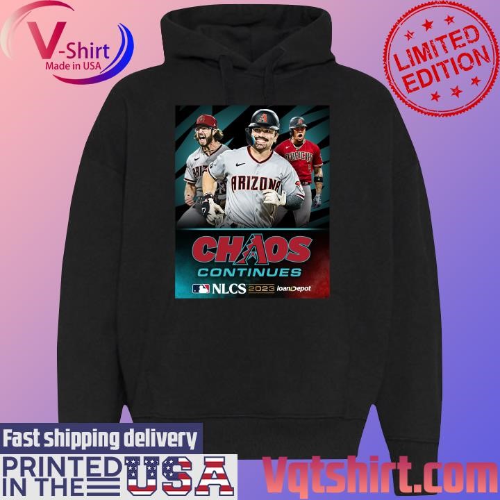 Chaos Continues 2023 NLCS Arizona Diamondbacks shirt Black Hoodie