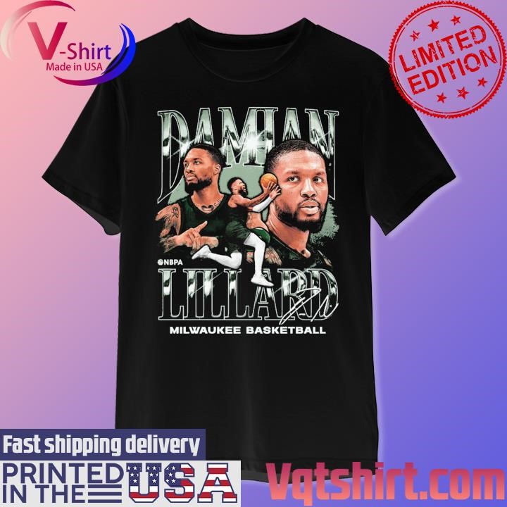 Damian Lillard Milwaukee Bucks Basketball signature shirt