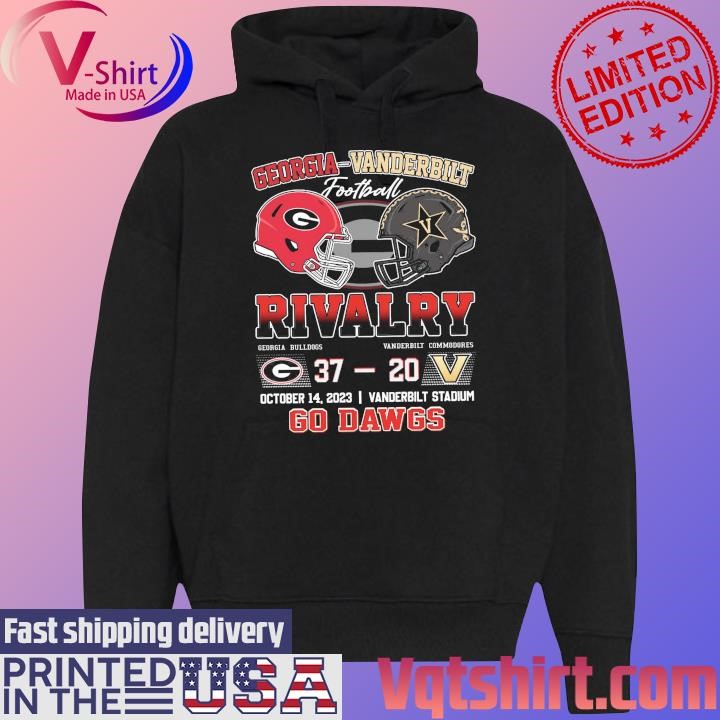 Georgia vs Vanderbilt football Rivalry 37-20 Go Dawgs Matchup shirt Black Hoodie