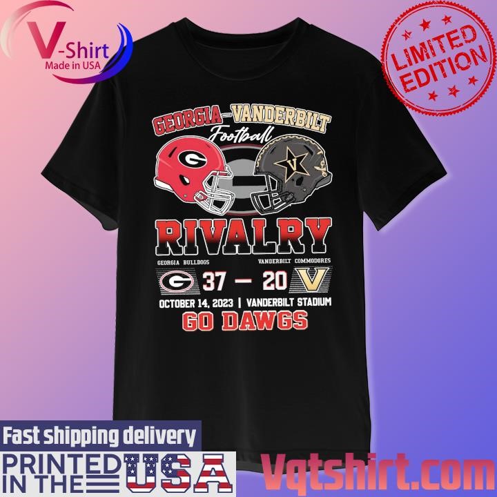 Georgia vs Vanderbilt football Rivalry 37-20 Go Dawgs Matchup shirt