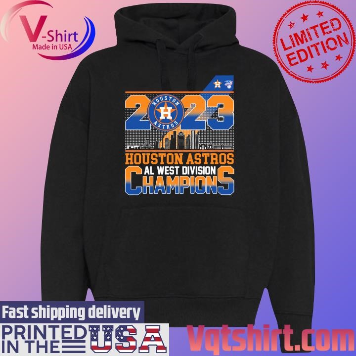 Houston Astros 2023 AL West Division Champions Houston Skyline shirt Black Hoodie