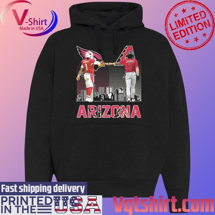 Kyler Murray and Corbin Carroll Arizona Sport skyline signatures shirt Black Hoodie