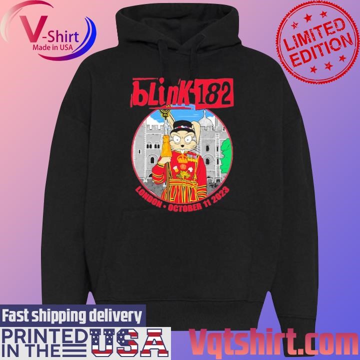 Official Blink-182 October 11th, 2023 The O2 Arena, London, England Shirt Black Hoodie