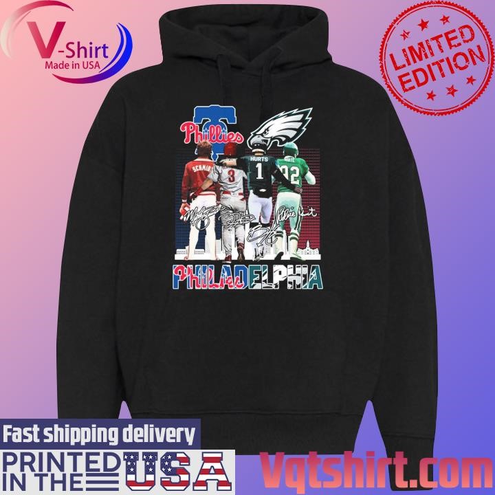 Philadelphia Phillies City Of Champions Philadelphia Phillies And Philadelphia  Eagles Signatures shirt, hoodie, sweater, long sleeve and tank top