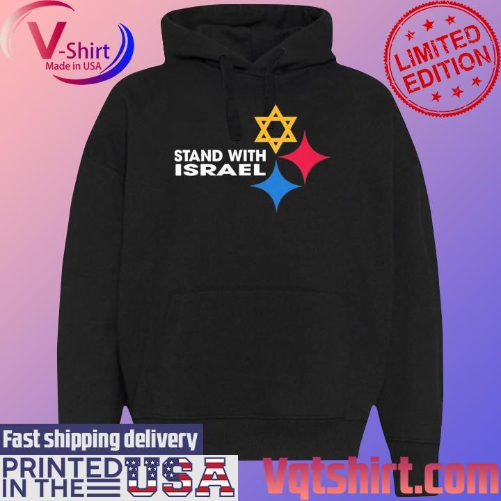 Pittsburgh Steelers stand with Israel 2023 shirt Black Hoodie