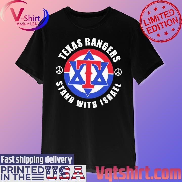 Texas Rangers stand with Israel 2023 shirt