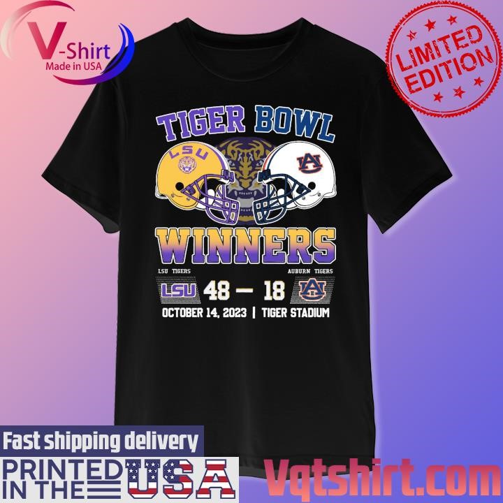 Tigers Bowl Winners LSU Tigers 48 vs 18 Auburn Tigers 2023 Tiger Stadium shirt