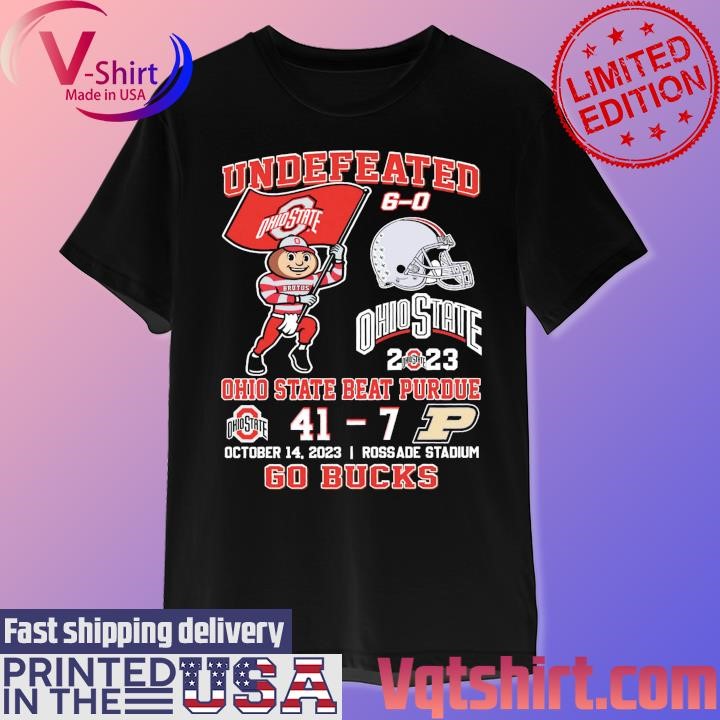 Undefeated Ohio State Beat Purdue 2023 Go Bucks 41-7 Matchup shirt