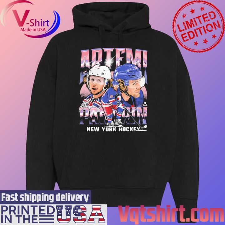 Artemi Panarin New York Rangers Hockey Vintage signature s Black Hoodie