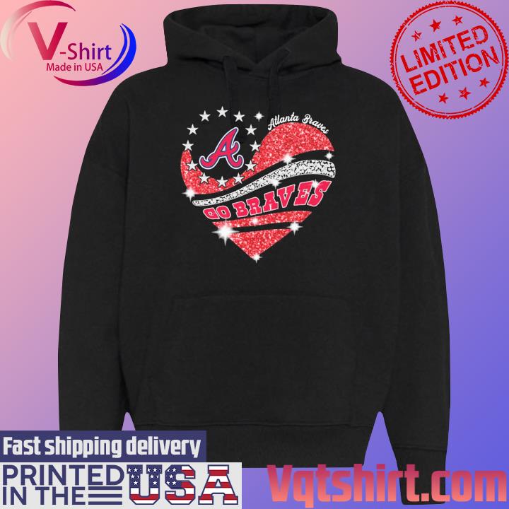 2023 Atlanta Braves Go Braves Heart Diamond Shirt, hoodie