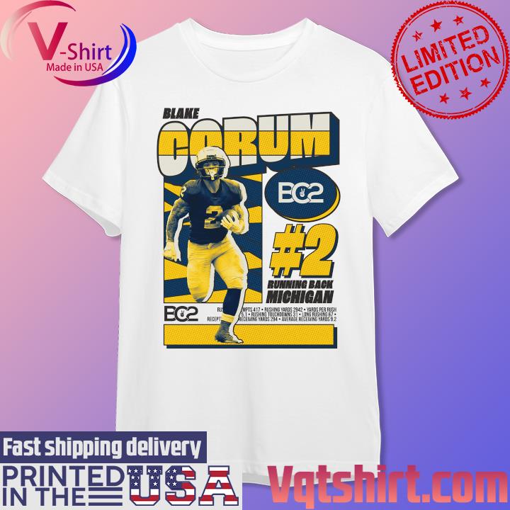 Blake Corum BC2 2 Running Back MIchigan Shirt hoodie sweater