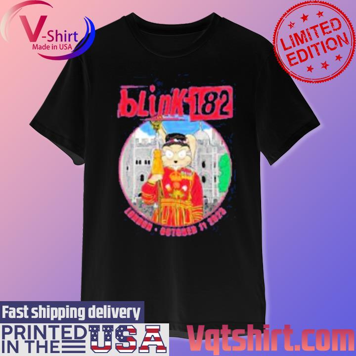 Blink 182 Event Tee Wednesday October 11 2023 The O2 London United Kingdom World Tour Two shirt