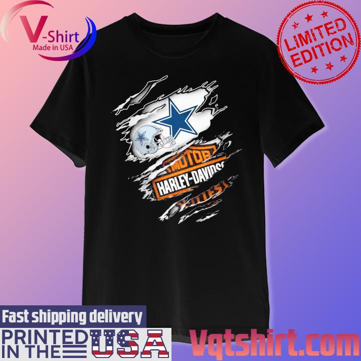 Blood Inside Dallas Cowboys Motor Harley Davidson Cycles 2023 shirt