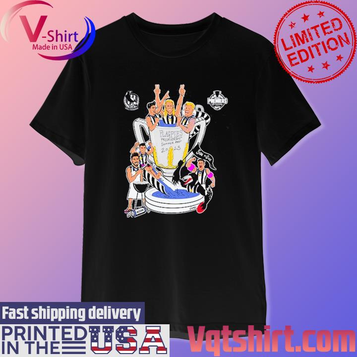 Collingwood 2023 Premiers Adults Grange Cup Montage shirt