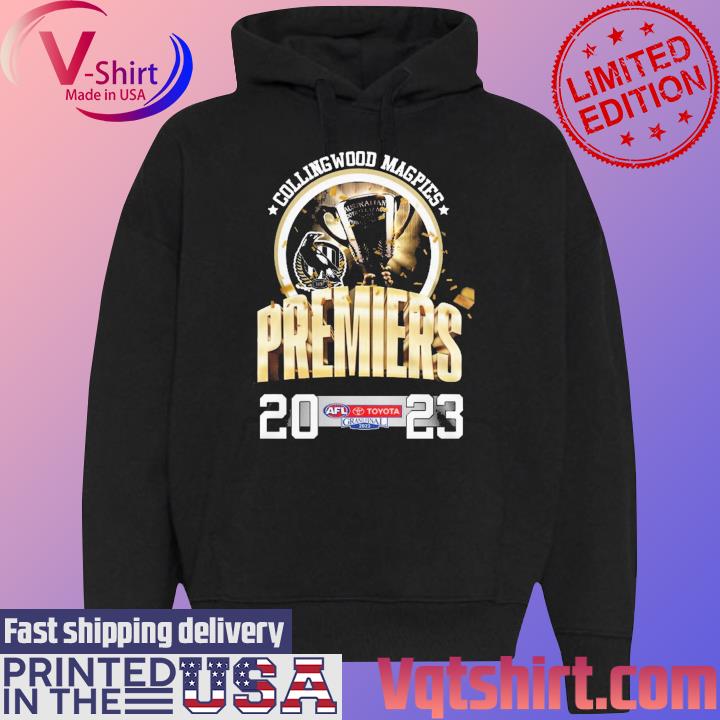 Congratulations Collingwood Magpies 2023 Premiers s Black Hoodie