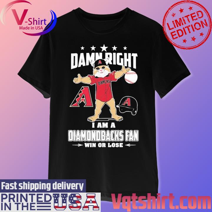 Official Washington nationals mascot damn right I am a nationals fan win or  lose T-shirt, hoodie, tank top, sweater and long sleeve t-shirt