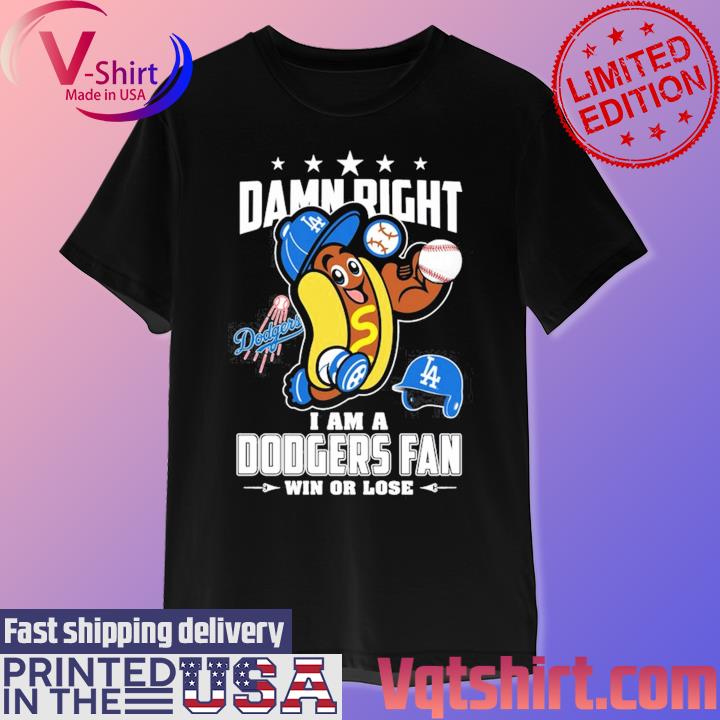 dodgers hot dog shirt