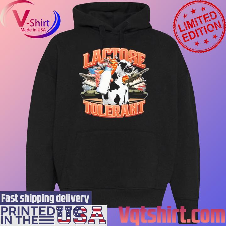 Dippytees Lactose Tolerant Shirt Black Hoodie