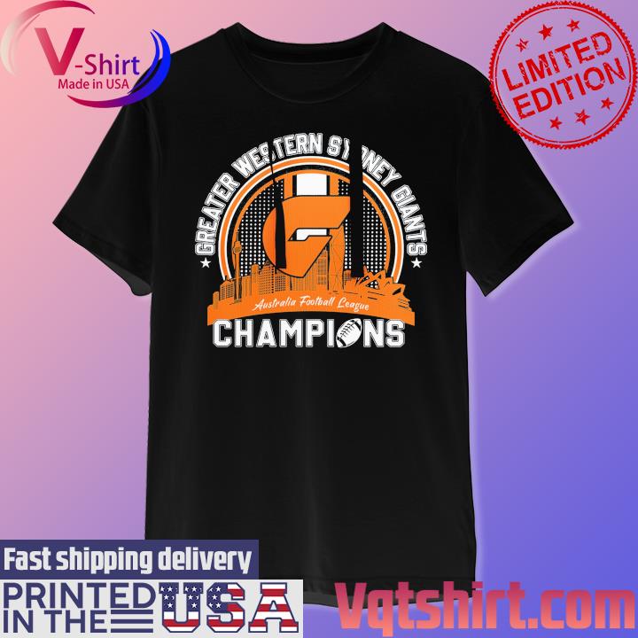 Greater Western Sydney Giants Skyline 2023 Australian Football League Champions Shirt