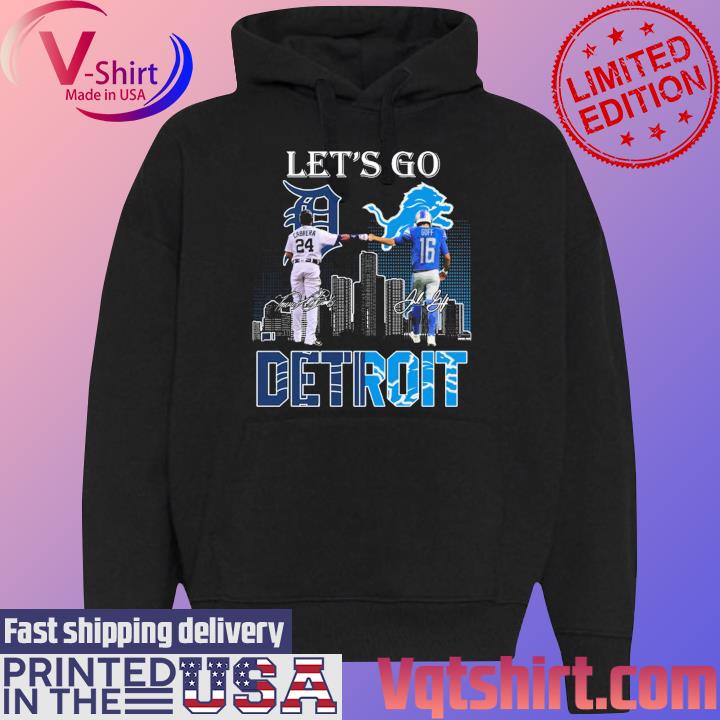 Detroit Lions Goff And Tigers Cabrera T Shirt - Growkoc