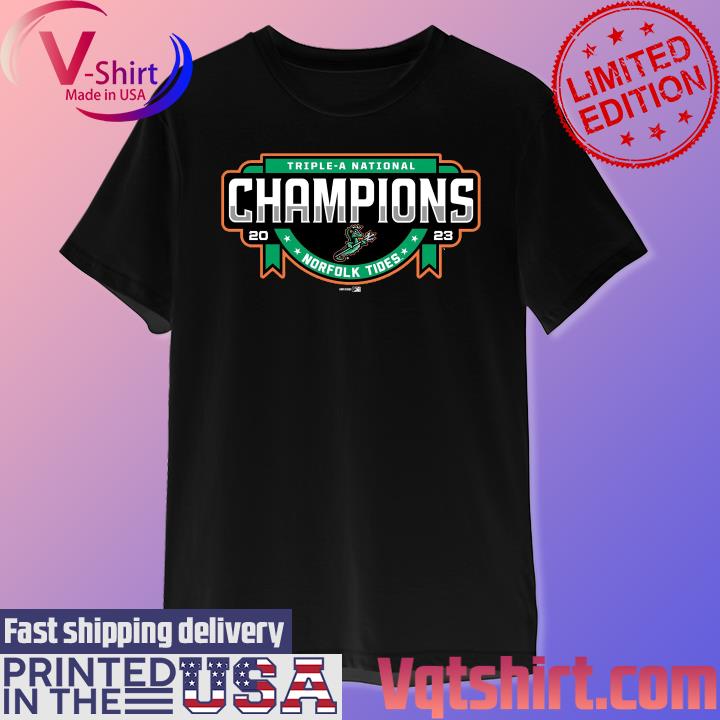 Official norfolk Tides 2023 Youth Triple-A Championship T-Shirts