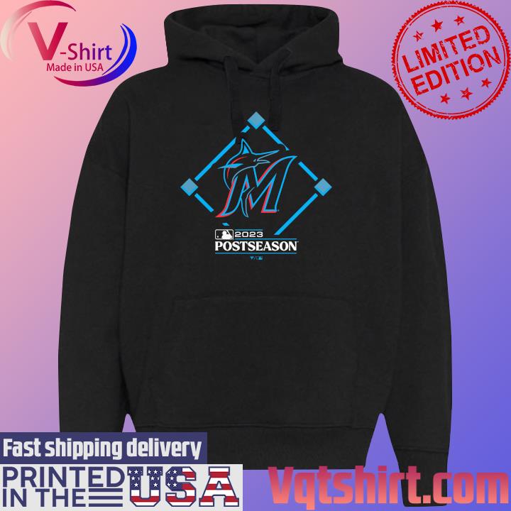 Official Miami Marlins 2023 Postseason Around the Horn Shirt Black Hoodie