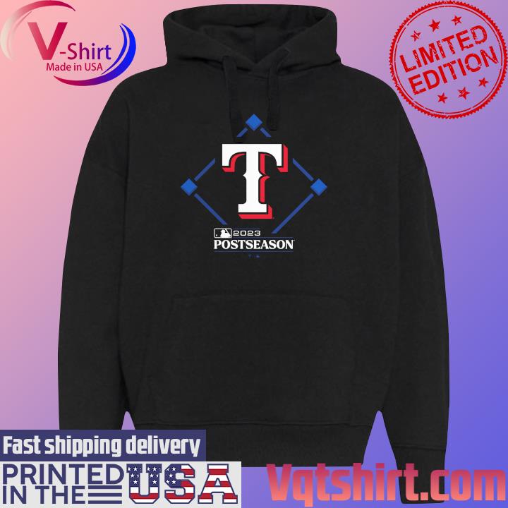 Official Texas Rangers 2023 Postseason Around the Horn Shirt Black Hoodie