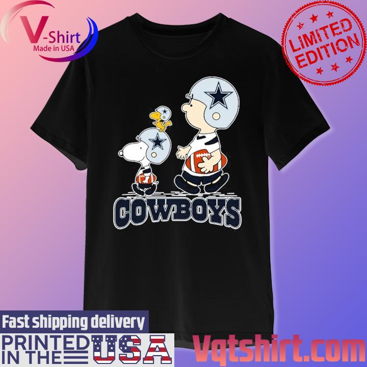 Dallas Cowboys Peanuts snoopy charlie brown and Woodstock shirt