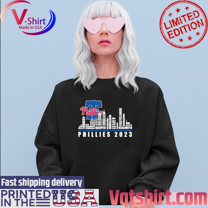 Philadelphia Phillies 2023 Team Name Skyline s Sweater