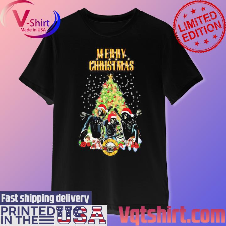 Santa Guns N' Roses Merry Christmas shirt