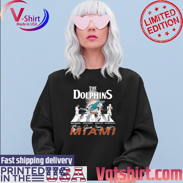 The Dolphins Abbey Road Miami signatures s Sweater