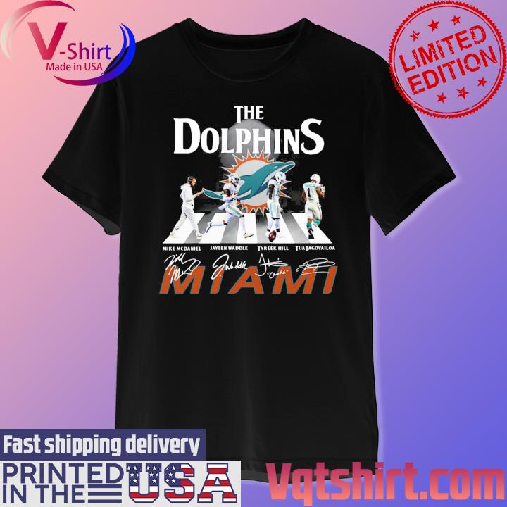 The Dolphins Abbey Road Miami signatures shirt