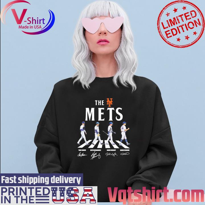 The Mets Tom Seaver Keith Hernandez David Wright Jacob Degrom Abbey Road  signatures shirt, hoodie, sweater, long sleeve and tank top